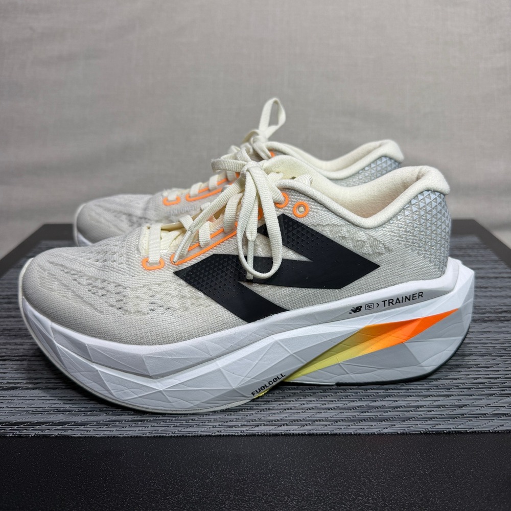 New Balance FuelCell SuperComp Trainer Shoes - Womens 6.5 - White Sunrise Run